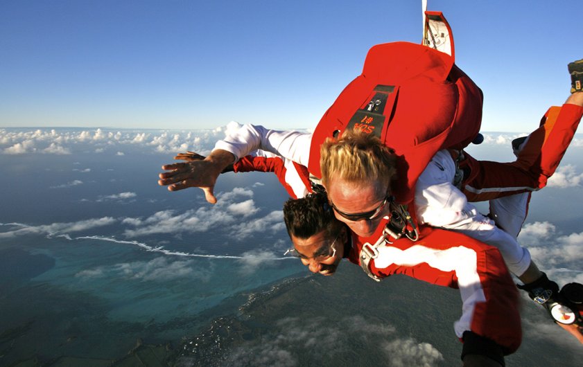 “Skydive” Saut en Parachute à L’Ile Maurice